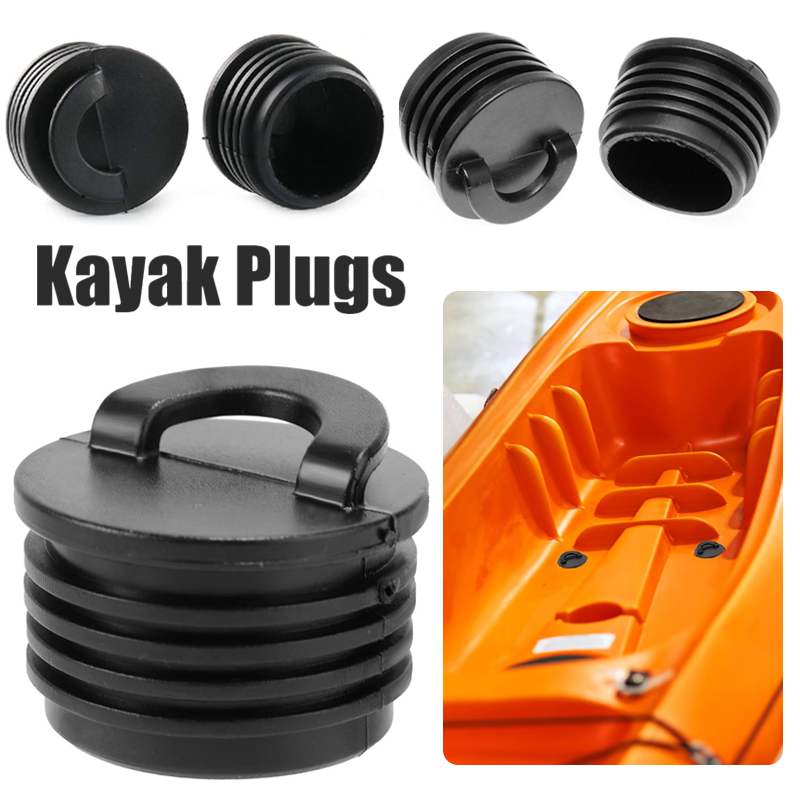 Fishing Boat Paddle - 4 Pack Universal PVC Rubber Drain
