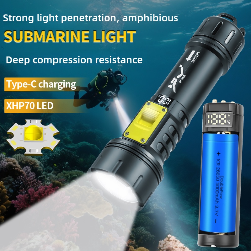New XHP70 Diving Flashlight IP - огляд і ціна Fishing Boat Cover