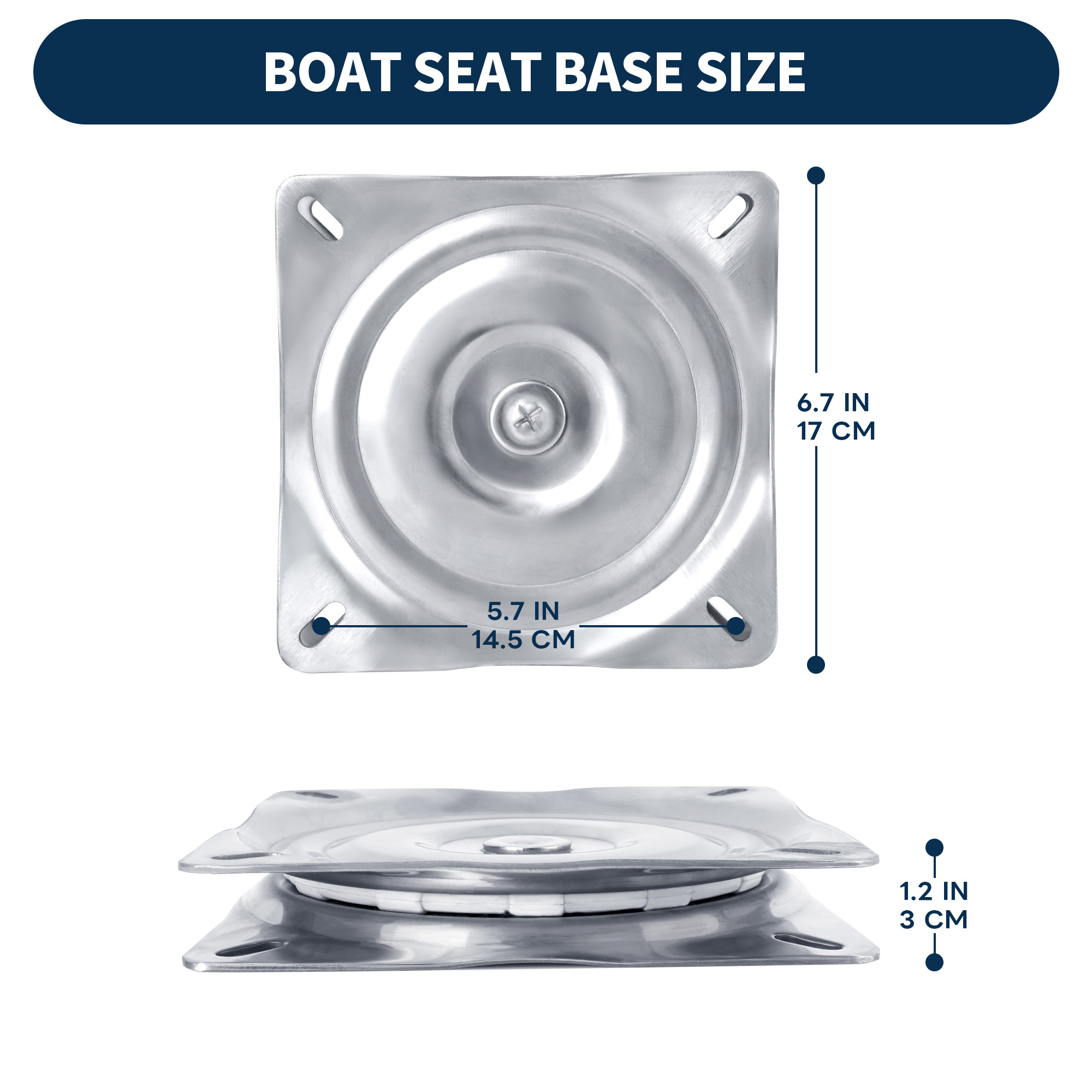 Boat Seat Swivel, 316 Stainles - огляд і ціна Fishing Boat Steering Wheel