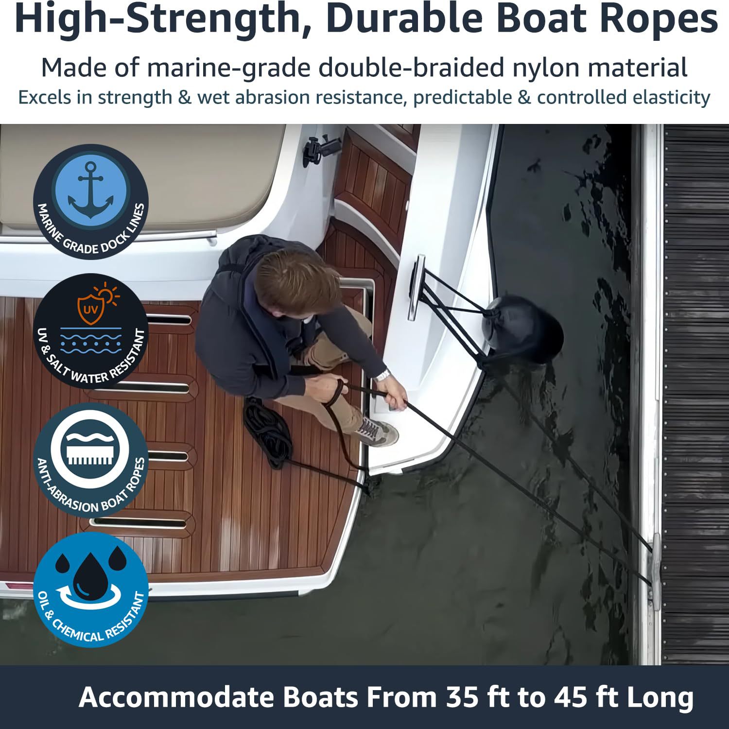 Marine Dock Rope Nylon Docking - огляд і ціна Fishing Boat Paddle