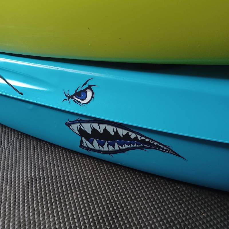 2PCS Shark Teeth Mouth Boat St - огляд і ціна Fishing Boat Oar