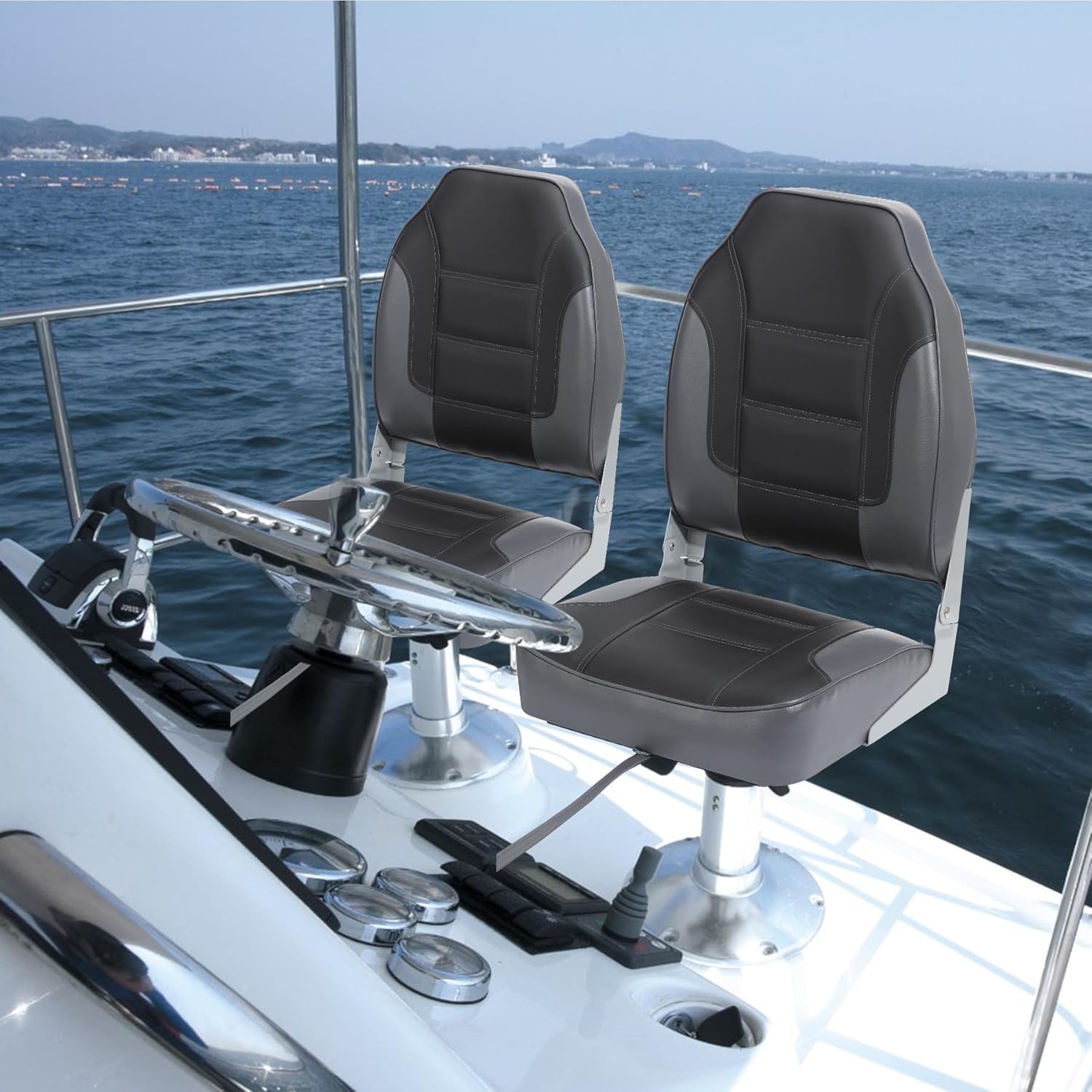 2 Pack Folding Boat Seats, Hig - огляд і ціна Fishing Boat Seat